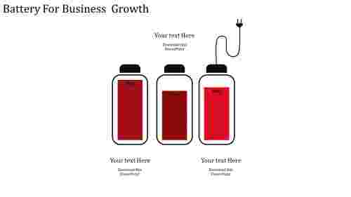 business strategy template-Battery For Business Growth-3-Red